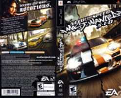 Free download Need for Speed Most Wanted 5-1-0 [ULUS-10036] PSP Box Art free photo or picture to be edited with GIMP online image editor